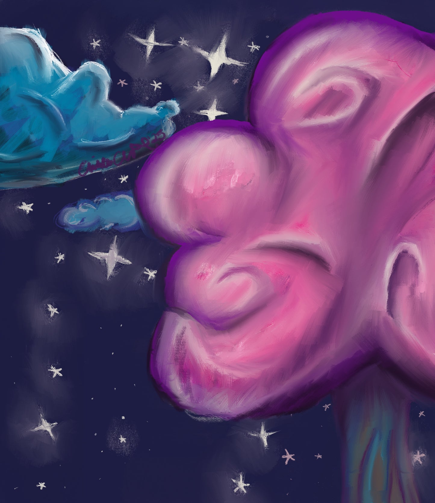 Cloudy Night Sky