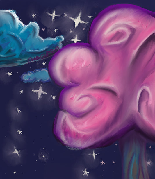Cloudy Night Sky