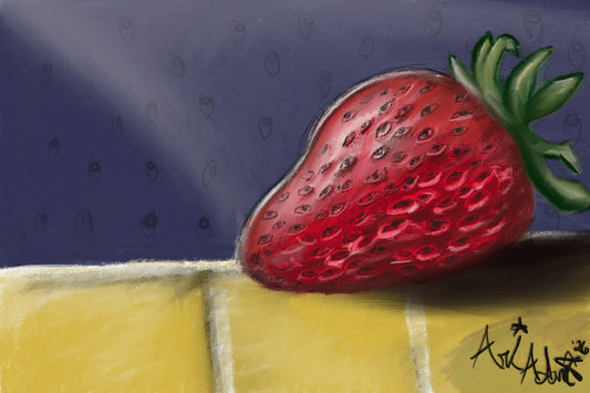 The "Strawberry" is in the Eye of the Beholder - Original Art Print